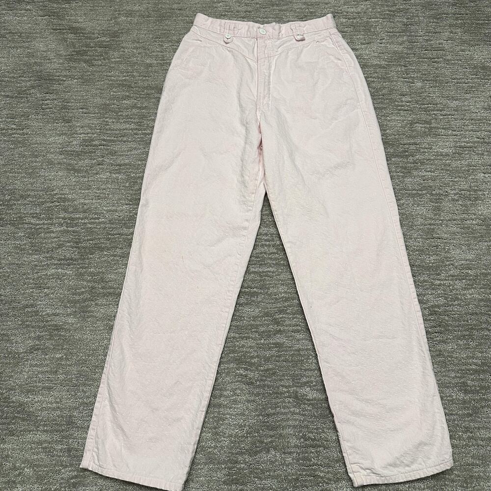 VTG Rocky Mountain Clothing Pants Womens 28x31 Light Pink Chino Western Cowgirl